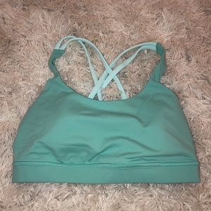 lululemon light blue energy bra